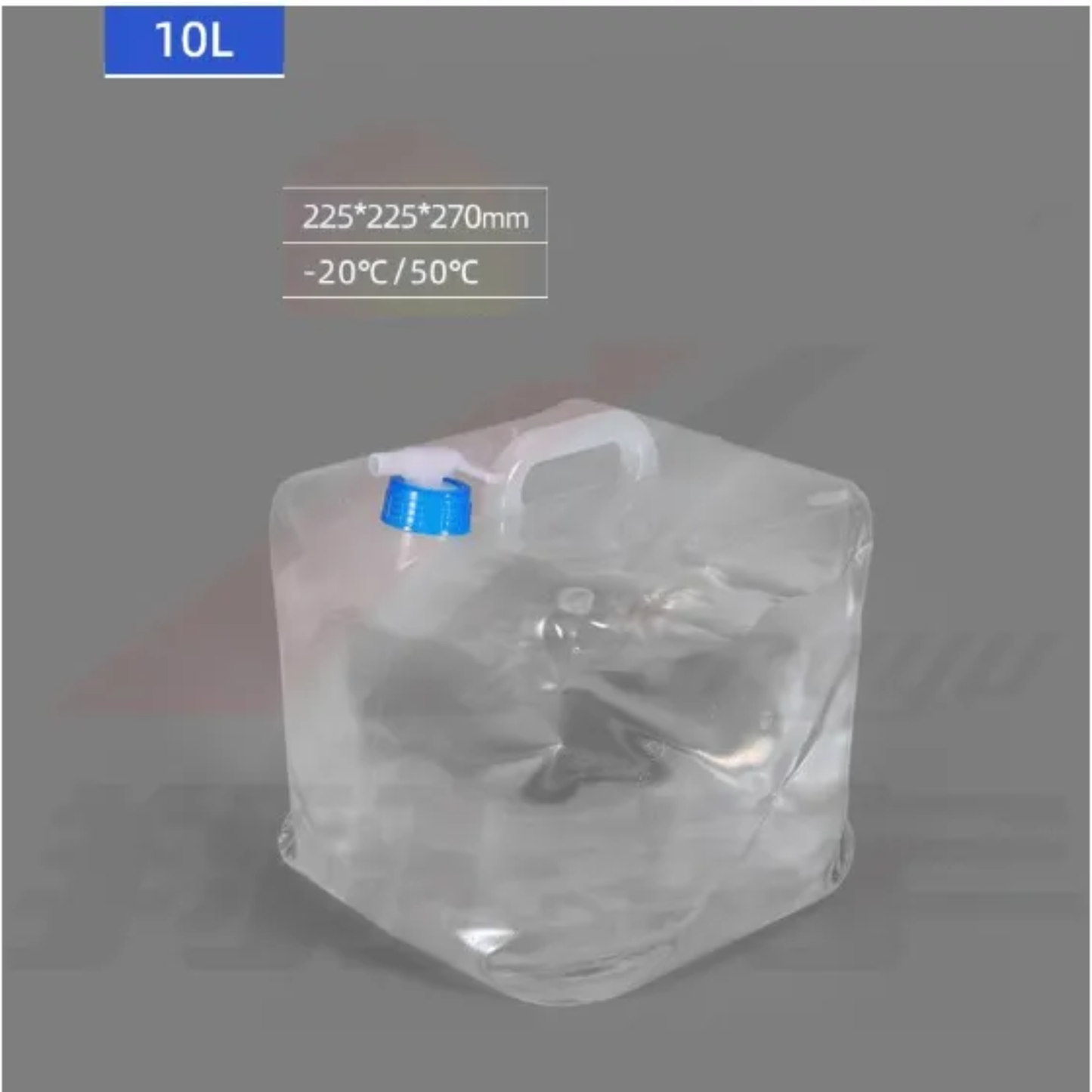 Bidón Tanque de Agua Plegable Litros (Con Llave Dispensadora)