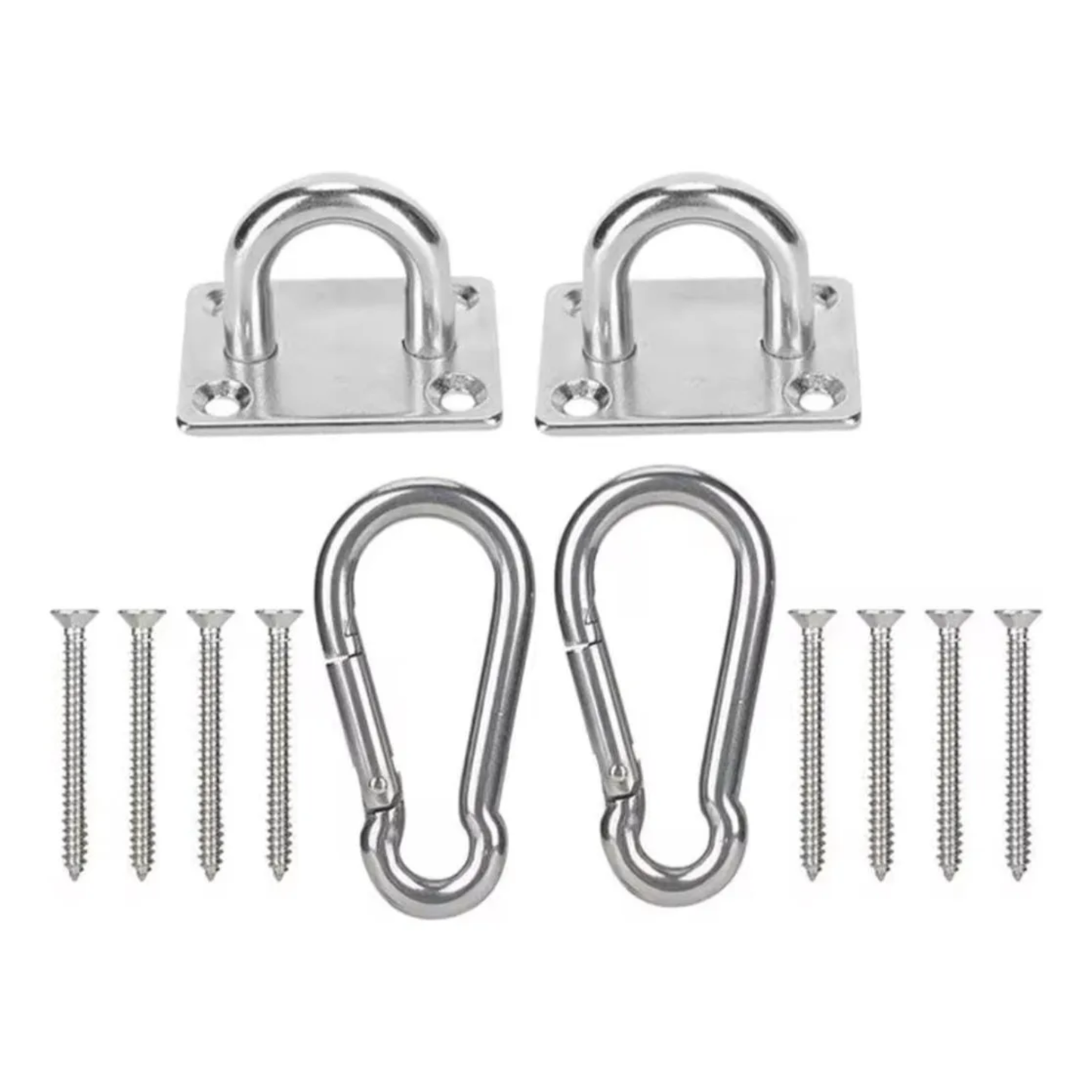 Kit de Soportes Doble para Hamacas y Suspensión (Acero) - 200kg