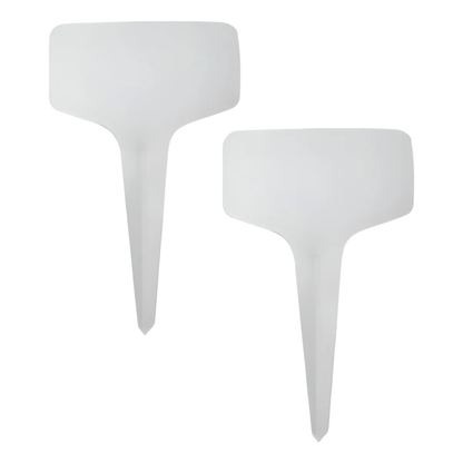 Set 100 Etiquetas PVC Tipo "T" para Plantas y Maceteros (10x6 cm)