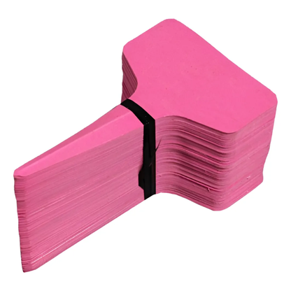 Set 100 Etiquetas PVC Tipo "T" para Plantas y Maceteros (10x6 cm)