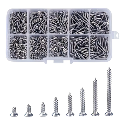 Caja Organizadora 800 Micro Tornillos M2 Surtidos (Acero Inoxidable)