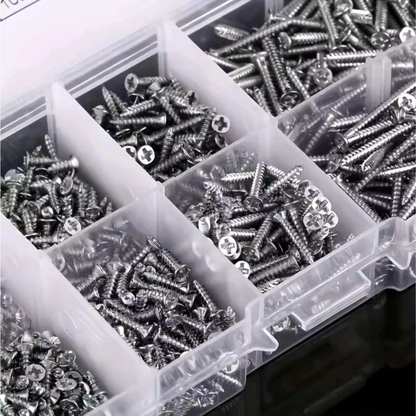 Caja Organizadora 800 Micro Tornillos M2 Surtidos (Acero Inoxidable)