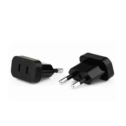 Adaptador de Enchufe Americano (Pata Plana) a Nacional (Pata Redonda)