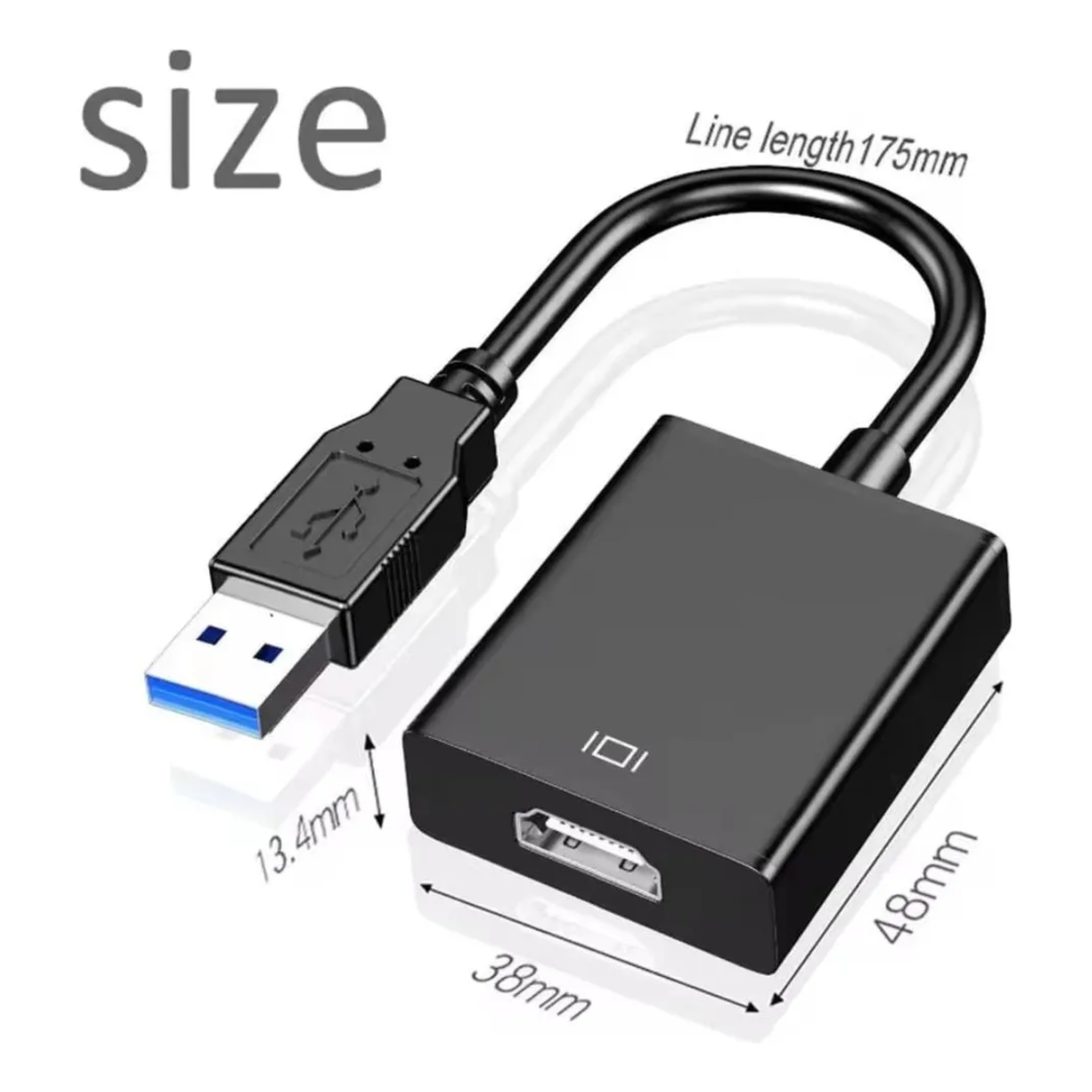 Adaptador Video Usb 3.0 A Hdmi Portatil Full Hd 1080p 60hz