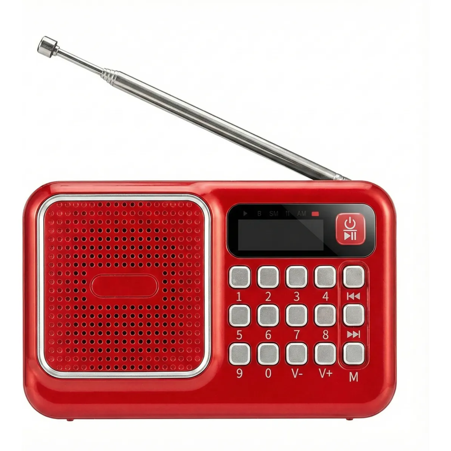 Radio Digital Portátil de Emergencia FM/MP3 (Batería Recargable 18650)