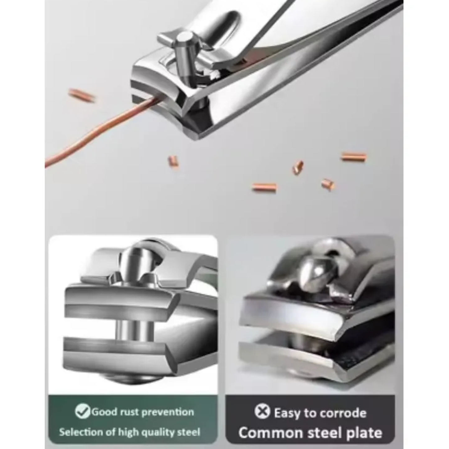 Set de Manicure y Pedicure Profesional (4 Piezas en Acero Inoxidable)