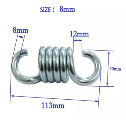 Resorte de Acero Inoxidable para Sillas Colgantes y Hamacas (11.3 cm)