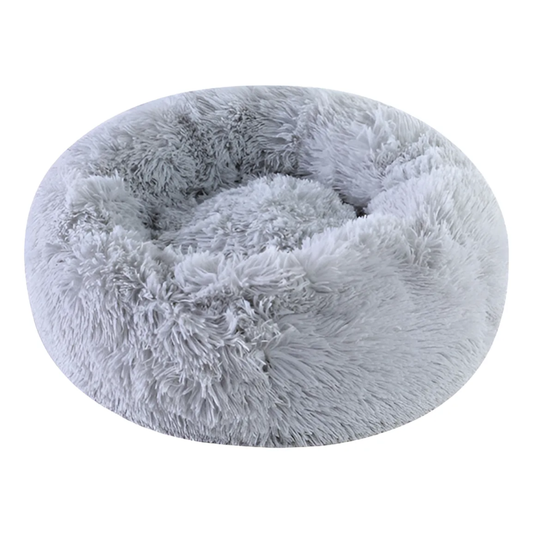 Cama Nube Antiestrés para Mascotas (Redonda de Felpa Ultrasuave)