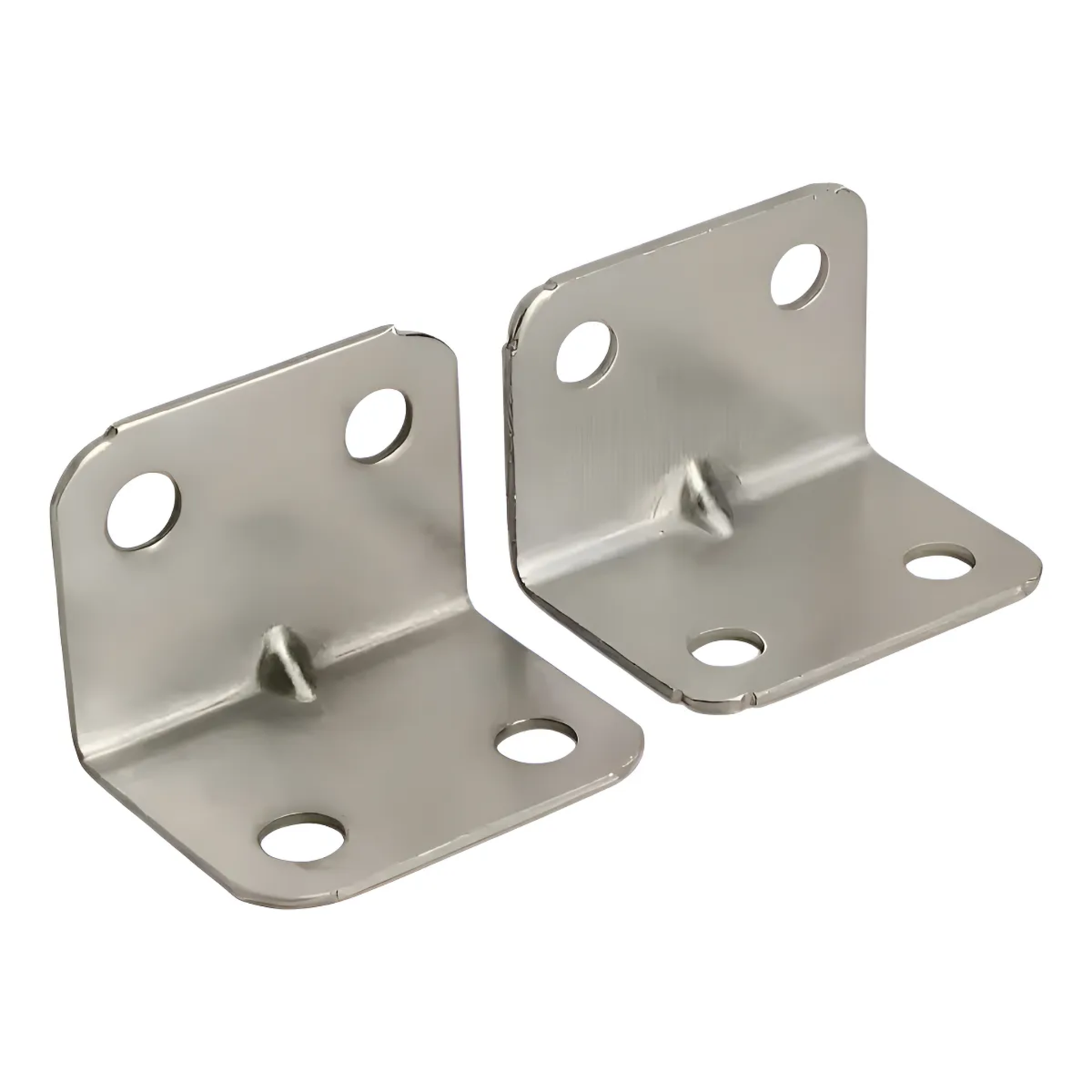 Pack x10 Soportes Escuadra Esquinera de Acero Inoxidable (30x23 mm)