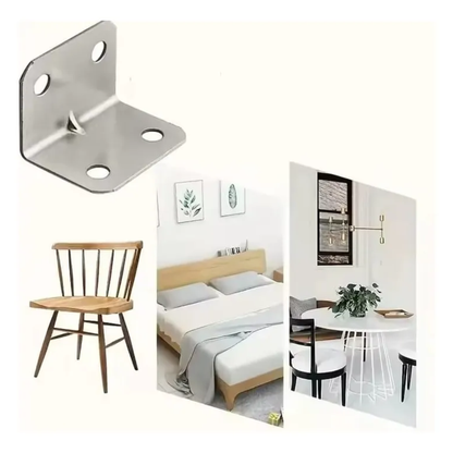Pack x10 Soportes Escuadra Esquinera de Acero Inoxidable (30x23 mm)