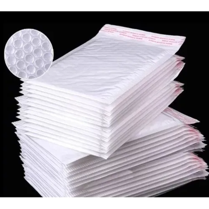 Pack x50 Sobres de Embalaje Courier con Burbujas y Adhesivo (18x23 cm) - Blanco