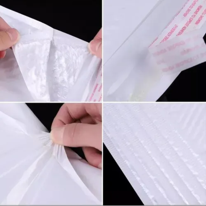 Pack x50 Sobres de Embalaje Courier con Burbujas y Adhesivo (18x23 cm) - Blanco