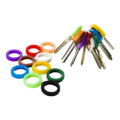 Pack x50 Marcadores Identificadores de Llaves en Silicona Elástica (Colores Surtidos)