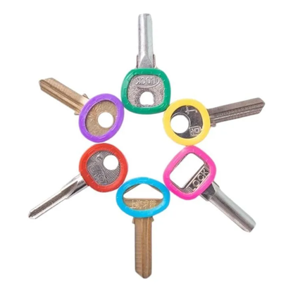 Pack x50 Marcadores Identificadores de Llaves en Silicona Elástica (Colores Surtidos)