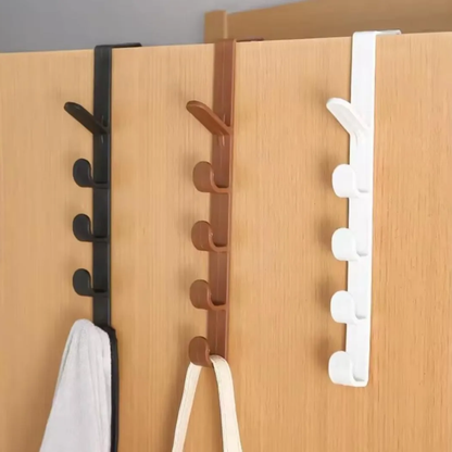 Pack x5 Percheros Organizadores para Puerta (5 Ganchos c/u)