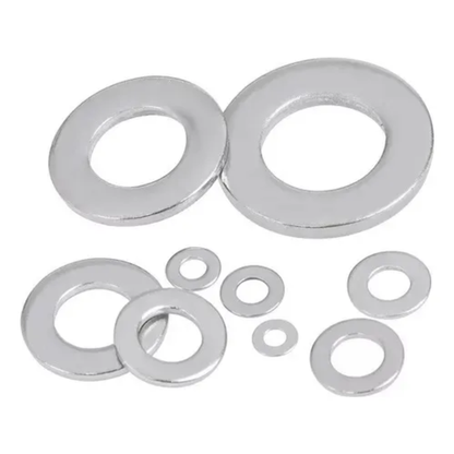 Set 260 Golillas de Acero Inoxidable (Planas y de Presión) con Caja