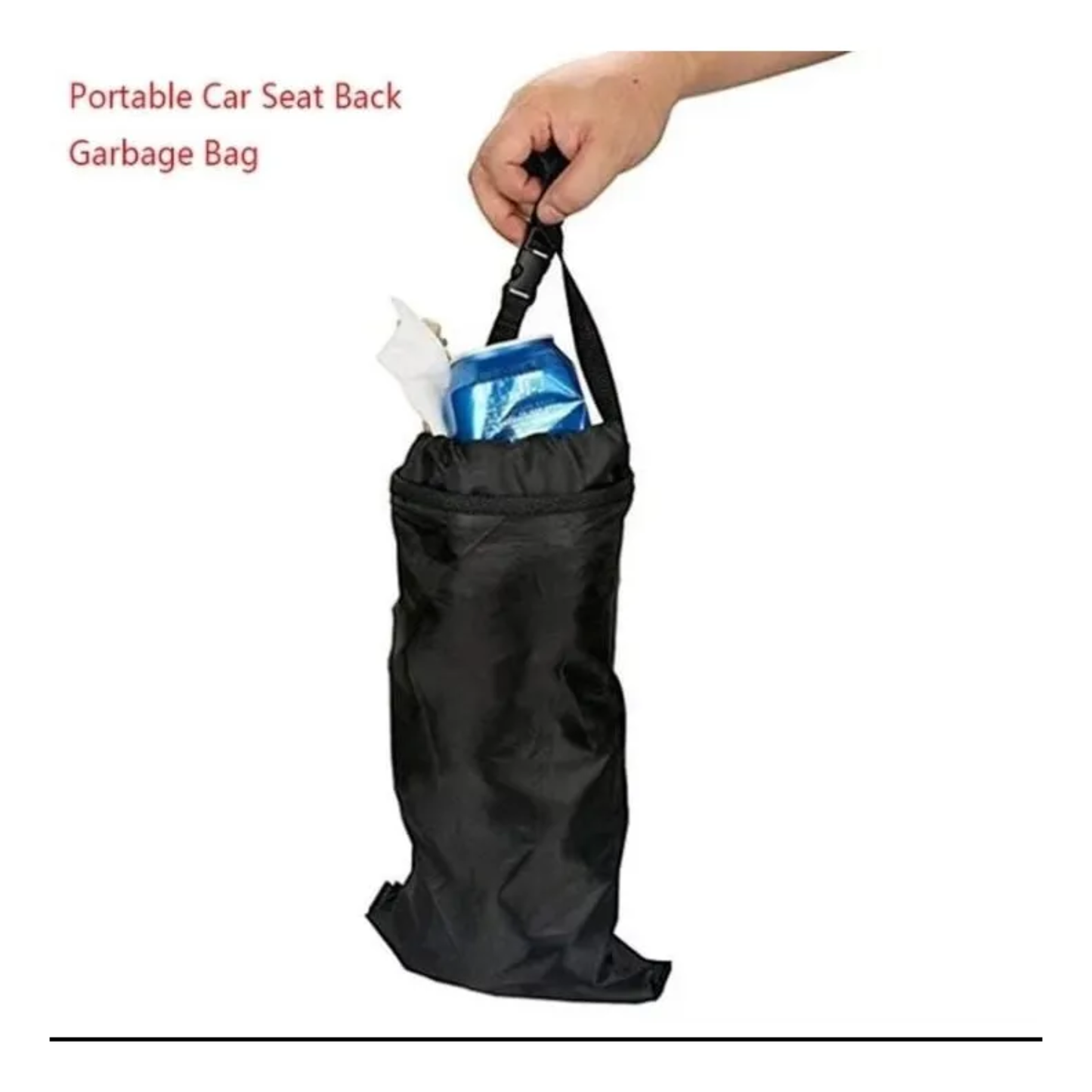 Bolsa Basurero Portátil y Lavable para Auto con Fondo Abatible