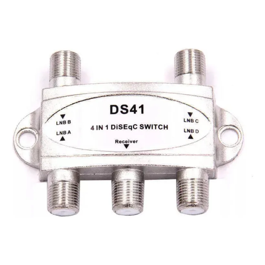 Switch Conmutador Satelital DiSEqC 4x1 (Conecta hasta 4 Antenas)