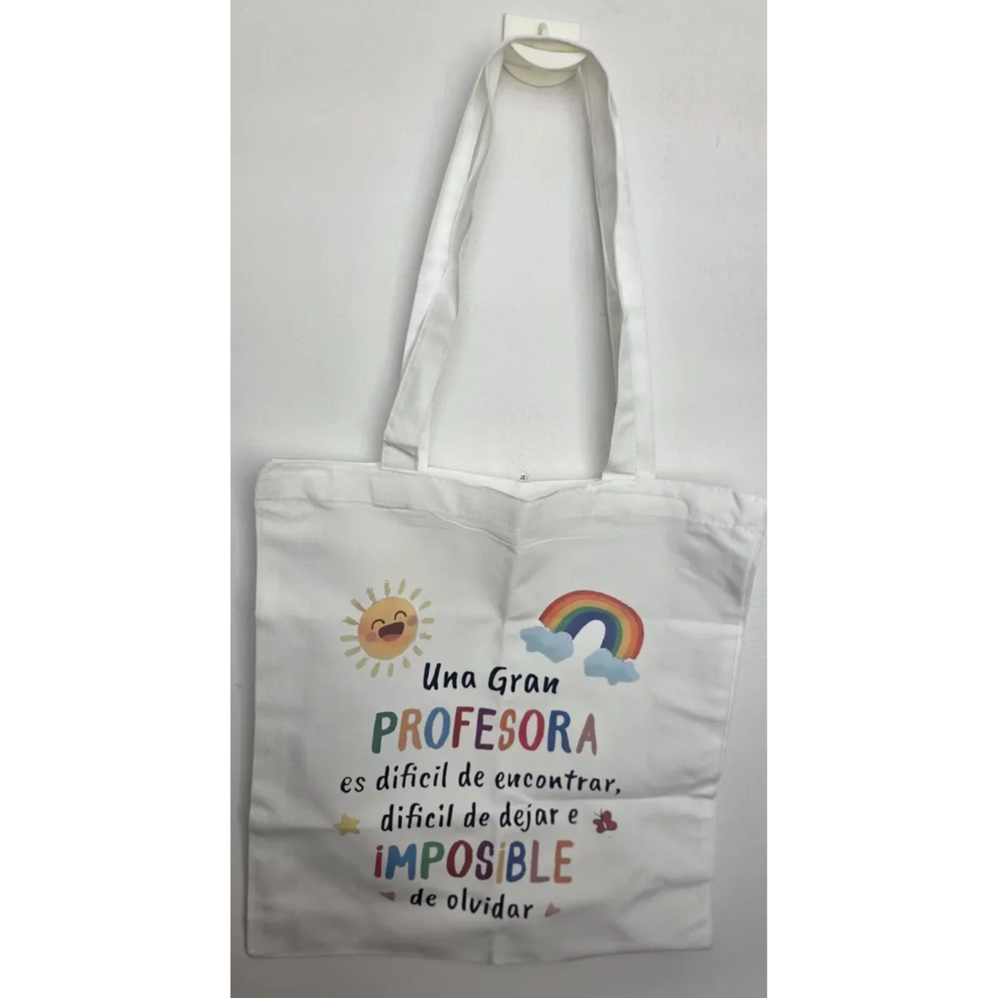 Bolso Tote Bag de Tela Regalo "Gran Profesora" (35x40 cm)