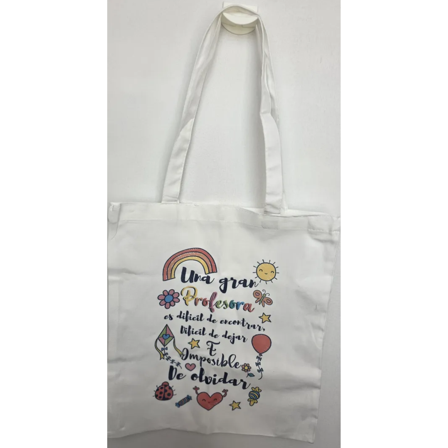 Bolso Tote Bag de Tela Regalo "Gran Profesora" (35x40 cm)