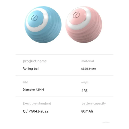 Pelota Inteligente Interactiva Pet Gravity para Gatos (Recargable USB-C)