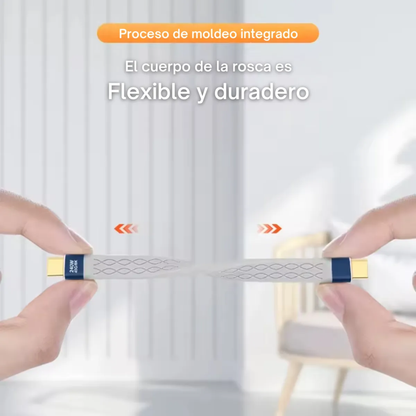 Cable Corto USB-C 4.0 FPC de Alto Rendimiento (240W / 40Gbps / 8K) - 13 cm