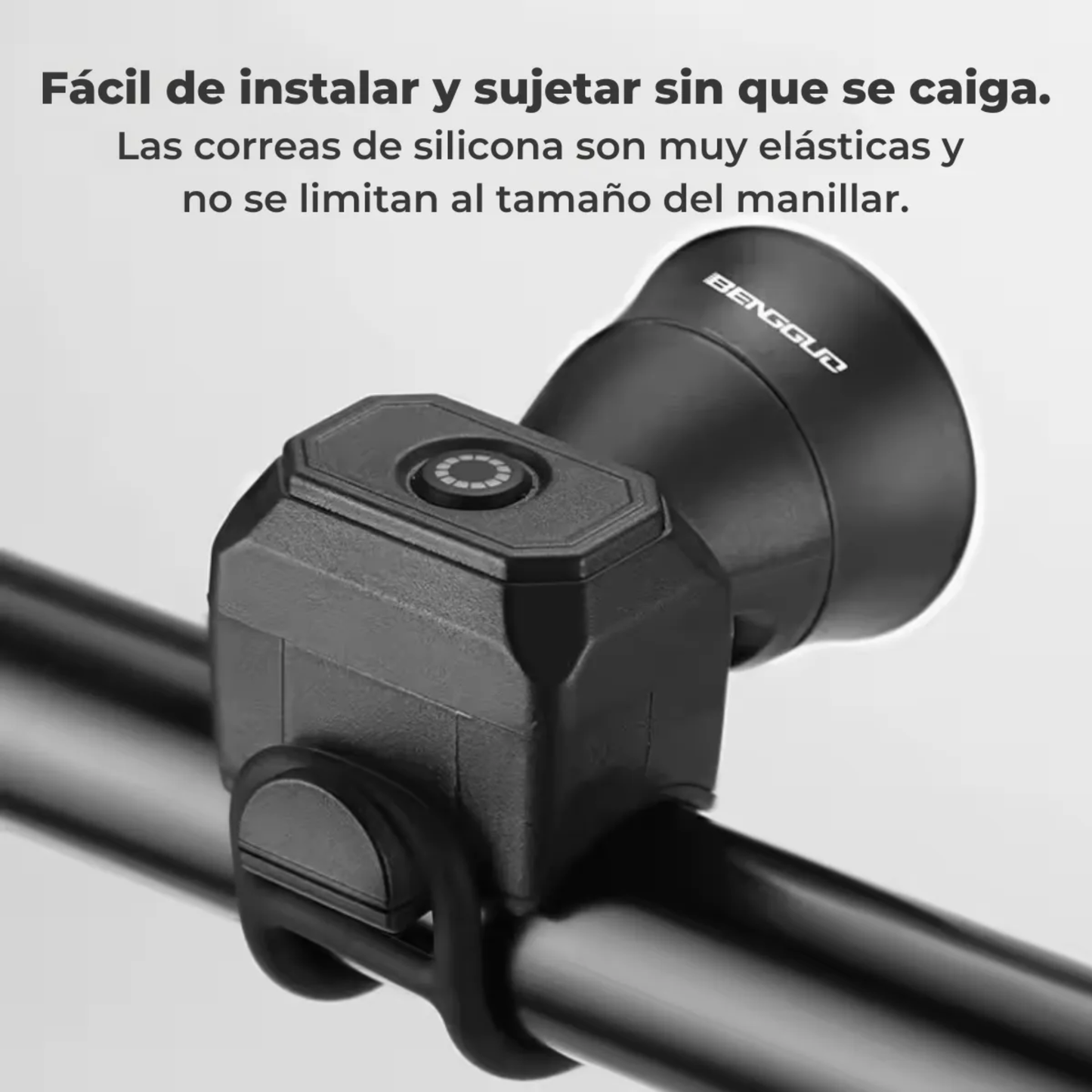Mini Bocina Timbre Electrónico para Bicicleta y Scooter (120dB / Recargable USB-C)