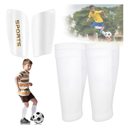 Canilleras De Futbol Con Manga Protectora Adultos Y Niños