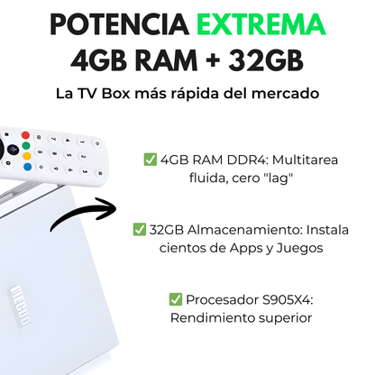 TV Box Deluxe KM2 Plus Sistema Smart TV Certificado