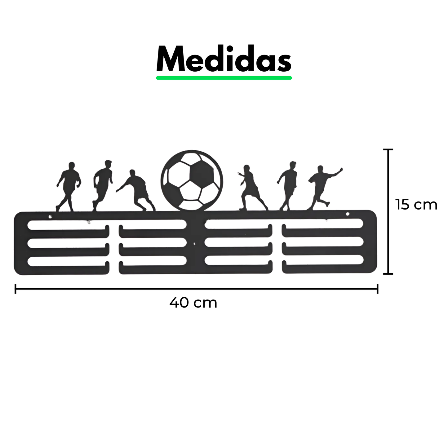 Medallero Deportivo Metálico de Pared