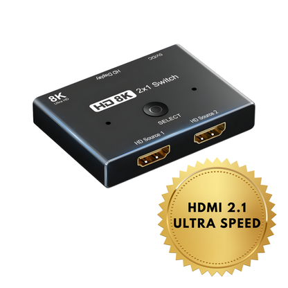 Switch HDMI 2.1 Ultra 8K (120Hz) para PS5/Xbox