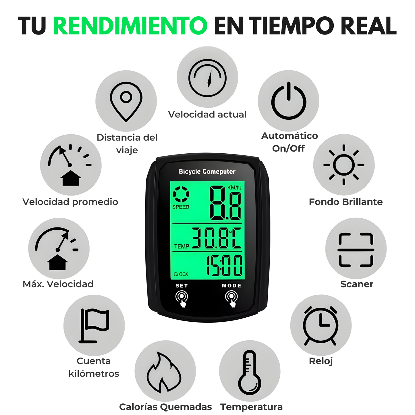 Velocímetro Digital Premium para Bicicleta